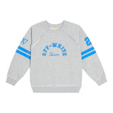 Off-White Felpa Girocollo Tinta Unita con Stampa per Bambina OBBA006S24 GRIGIO OFF-WHITE 