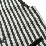 Over-D Gilet Bicolore con Fantasia A Righe per Bambino OK1564SGL BIANCO/VERDE OVER-D 