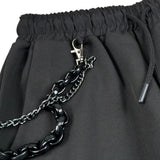 Over-D Pantalone Tinta Unita con Elastico In Vita per Bambino OK405PN NERO OVER-D 