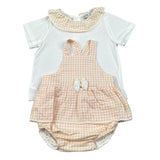 Pangasa Completo 2 Pezzi T-Shirt-Salopette per Neonata 2585305 BIANCO PANGASA 