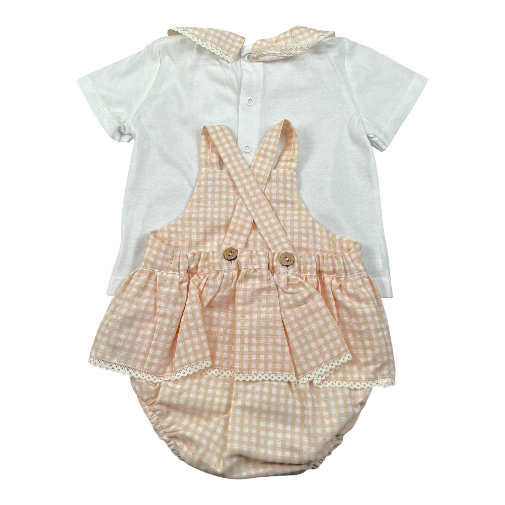 Pangasa Completo 2 Pezzi T-Shirt-Salopette per Neonata 2585305 BIANCO PANGASA 