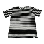 Paolo Pecora T-Shirt Girocollo tinta unita con Stampa A Righe Nero per Bambino P2668 NERO PAOLO PECORA 