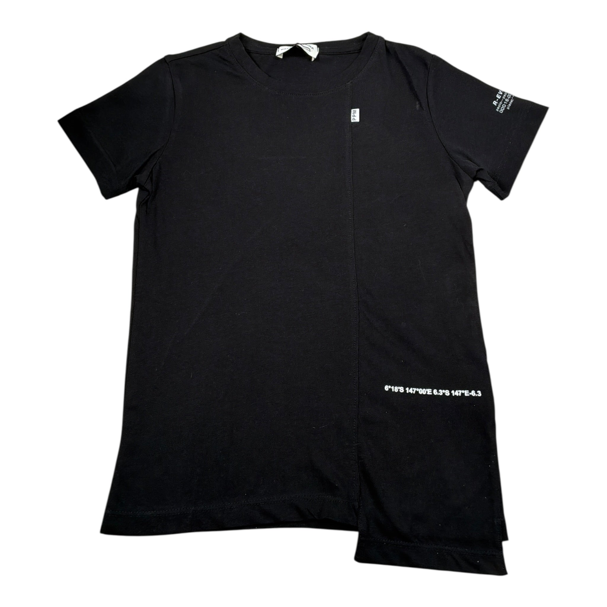 Paolo Pecora T-Shirt tinta unita con Stampa Nero per Bambino PP2235 NERO PAOLO PECORA 