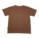 Paolo Pecora T-Shirt Girocollo Tinta Unita per Bambino PP3926 MARRONE PAOLO PECORA 