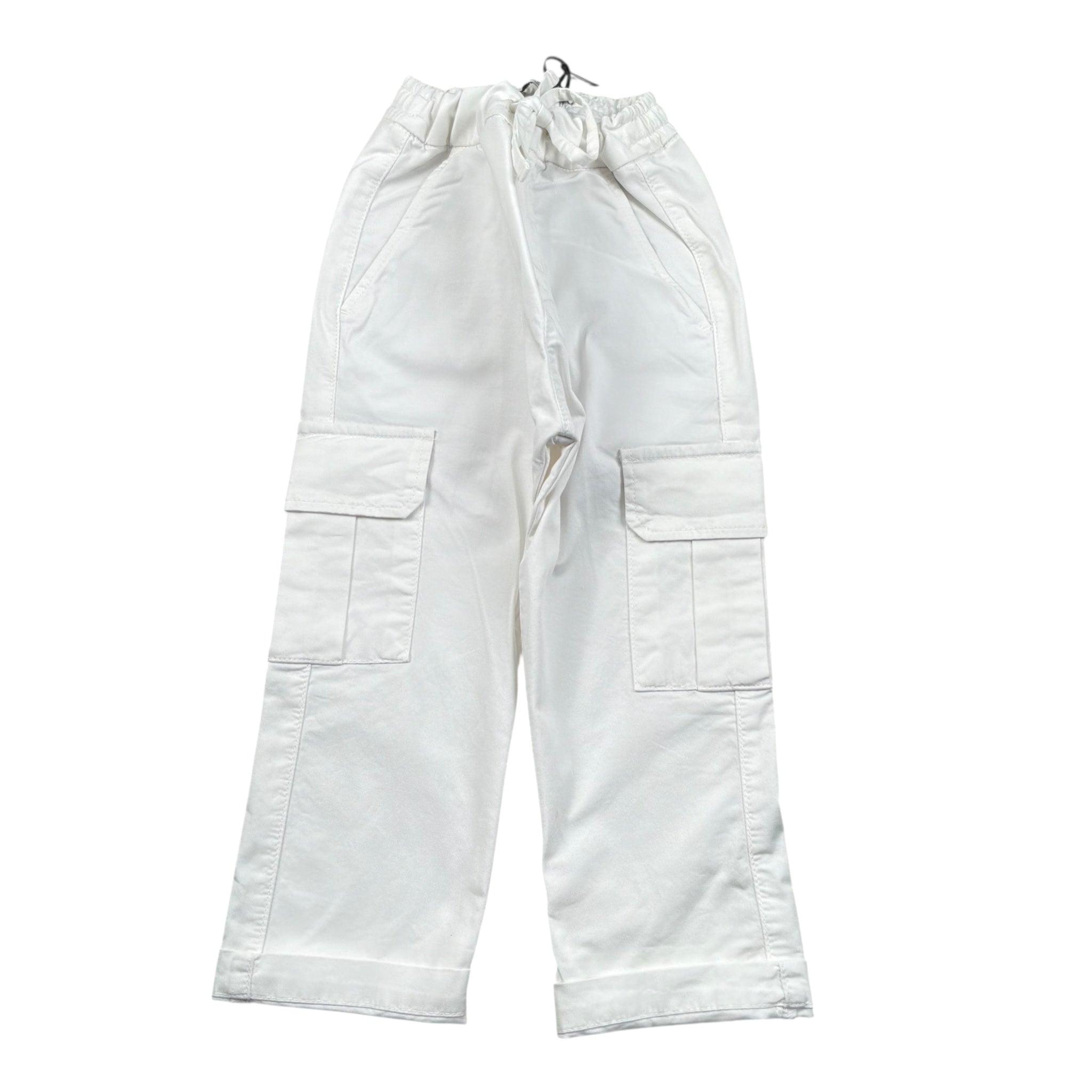 Paolo Pecora Pantalone Tinta Unita con Elastico In Vita per Neonato PP3996XX BIANCO PAOLO PECORA 