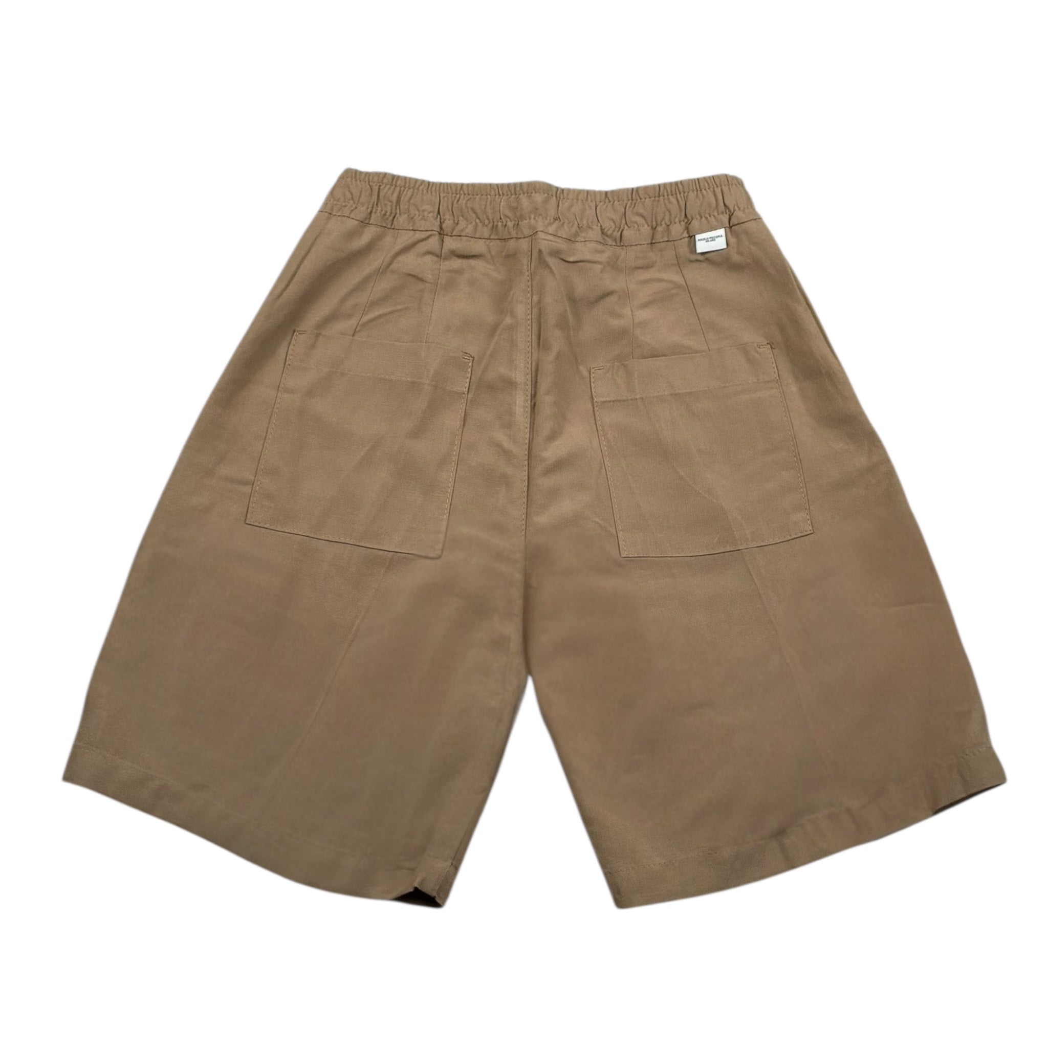 Paolo Pecora Bermuda Tinta Unita con Elastico In Vita per Bambino PP4009 BEIGE PAOLO PECORA 