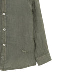 Paolo Pecora Camicia Manica Lunga Tinta Unita per Bambino PP4032X VERDE PAOLO PECORA 