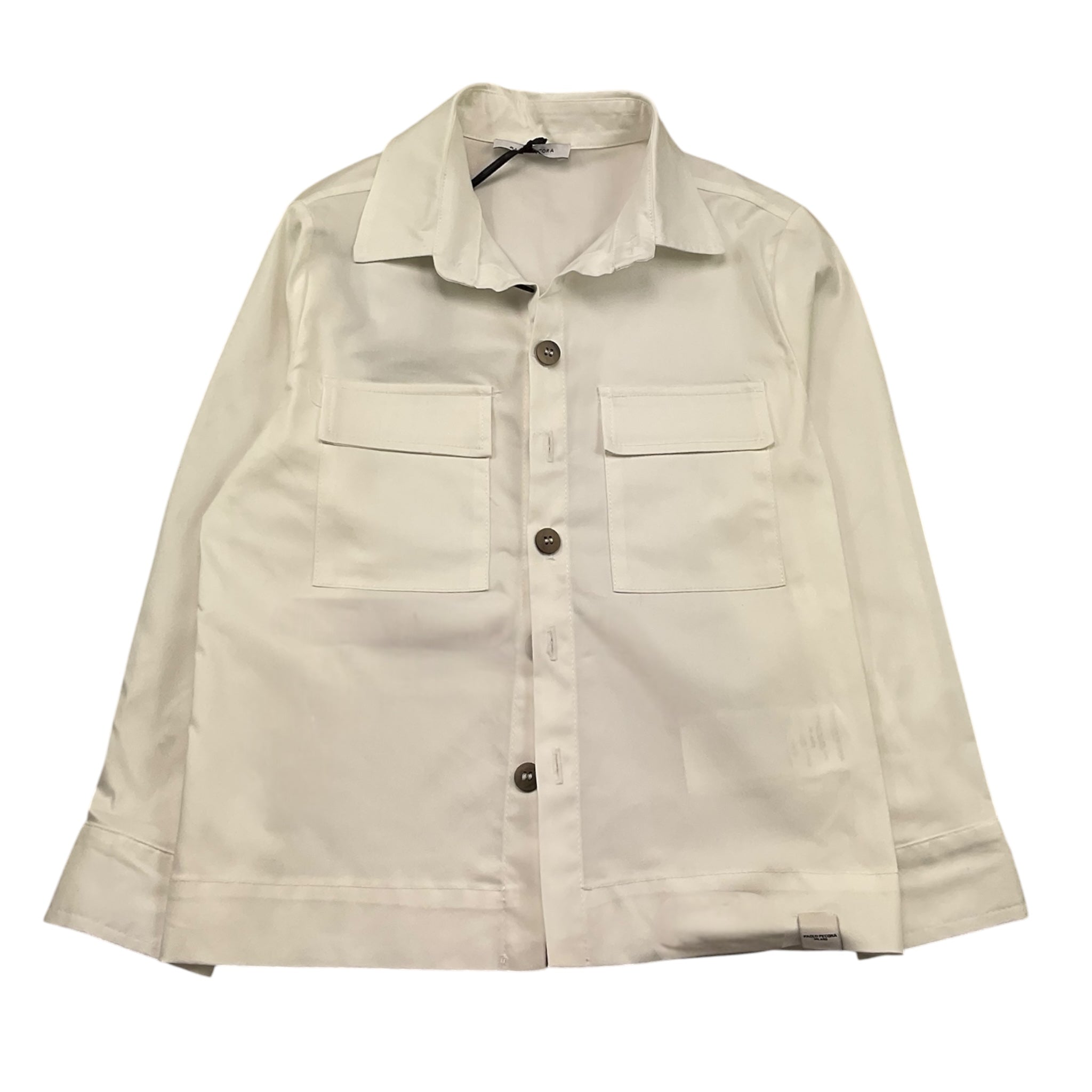 Paolo Pecora Camicia Manica Lunga Tinta Unita per Bambino PP4067 PANNA PAOLO PECORA 