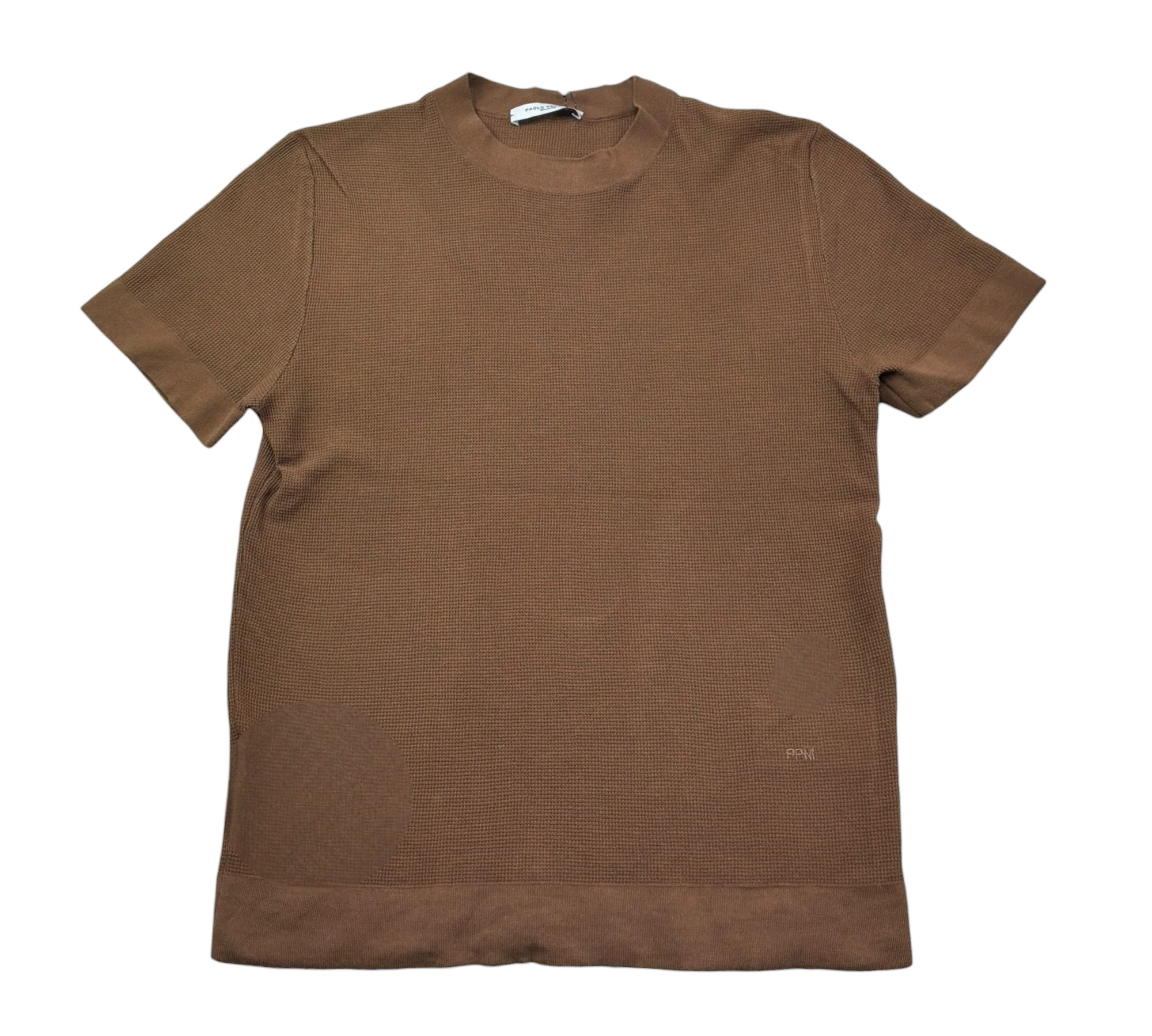 Paolo Pecora T-Shirt Girocollo Tinta Unita per Bambino PP4179 MARRONE PAOLO PECORA 