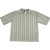 Paolo Pecora Camicia Mezza Manica Fantasia A Righe per Bambino PP42355 VERDE PAOLO PECORA 