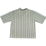 Paolo Pecora Camicia Mezza Manica Fantasia A Righe per Bambino PP42355 VERDE PAOLO PECORA 