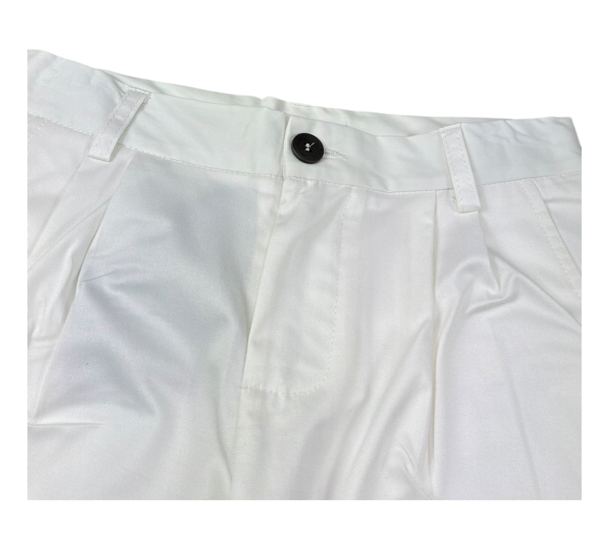 Paolo Pecora Pantalone Tinta Unita con Girovita Regolabile per Bambino PP4247 BIANCO PAOLO PECORA 