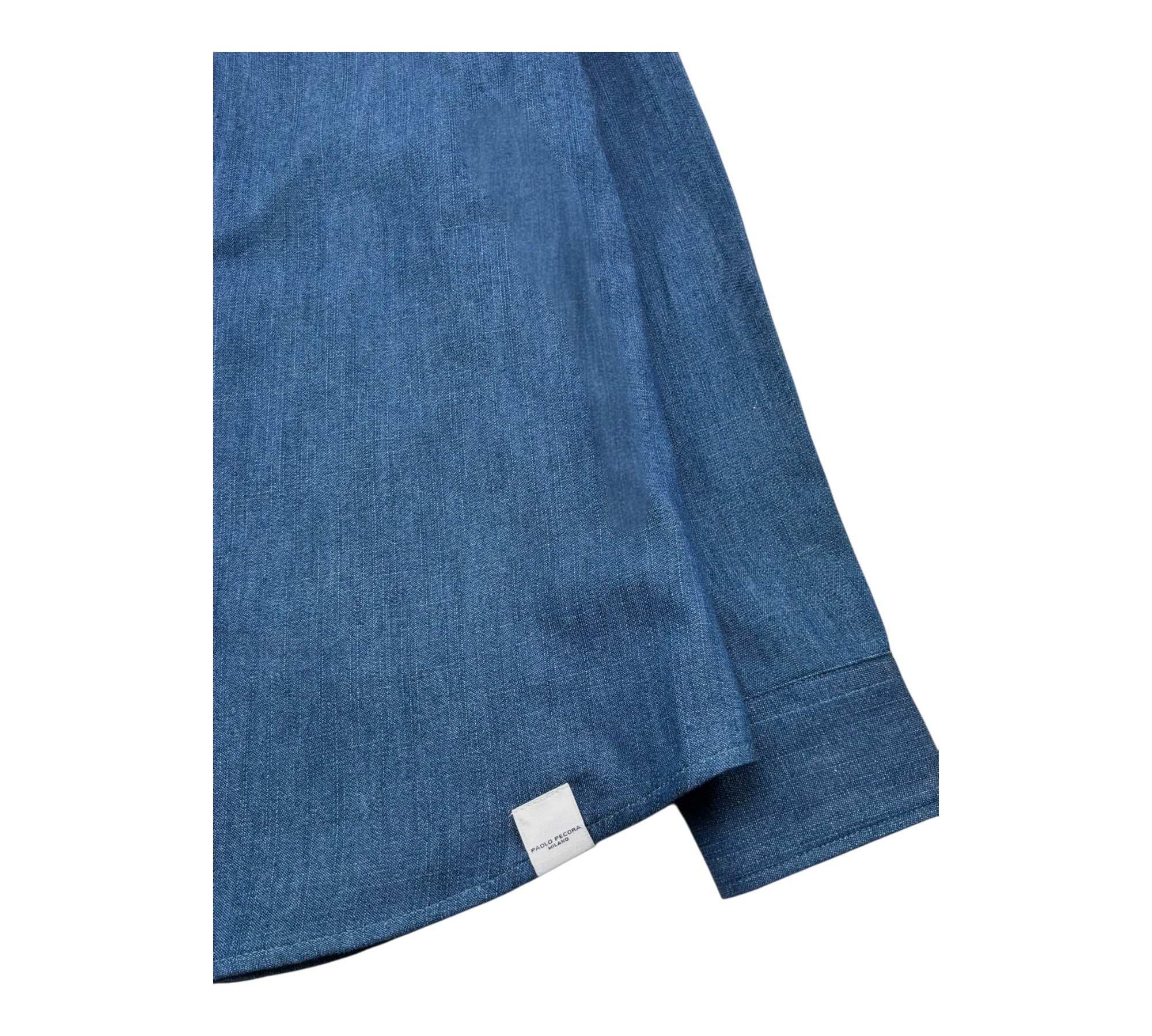 Paolo Pecora Camicia Manica Lunga Tinta Unita per Bambino PP4257 BLU PAOLO PECORA 