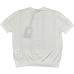 Paolo Pecora T-Shirt Girocollo Tinta Unita con Trafori per Bambino PP4279 BIANCO PAOLO PECORA 