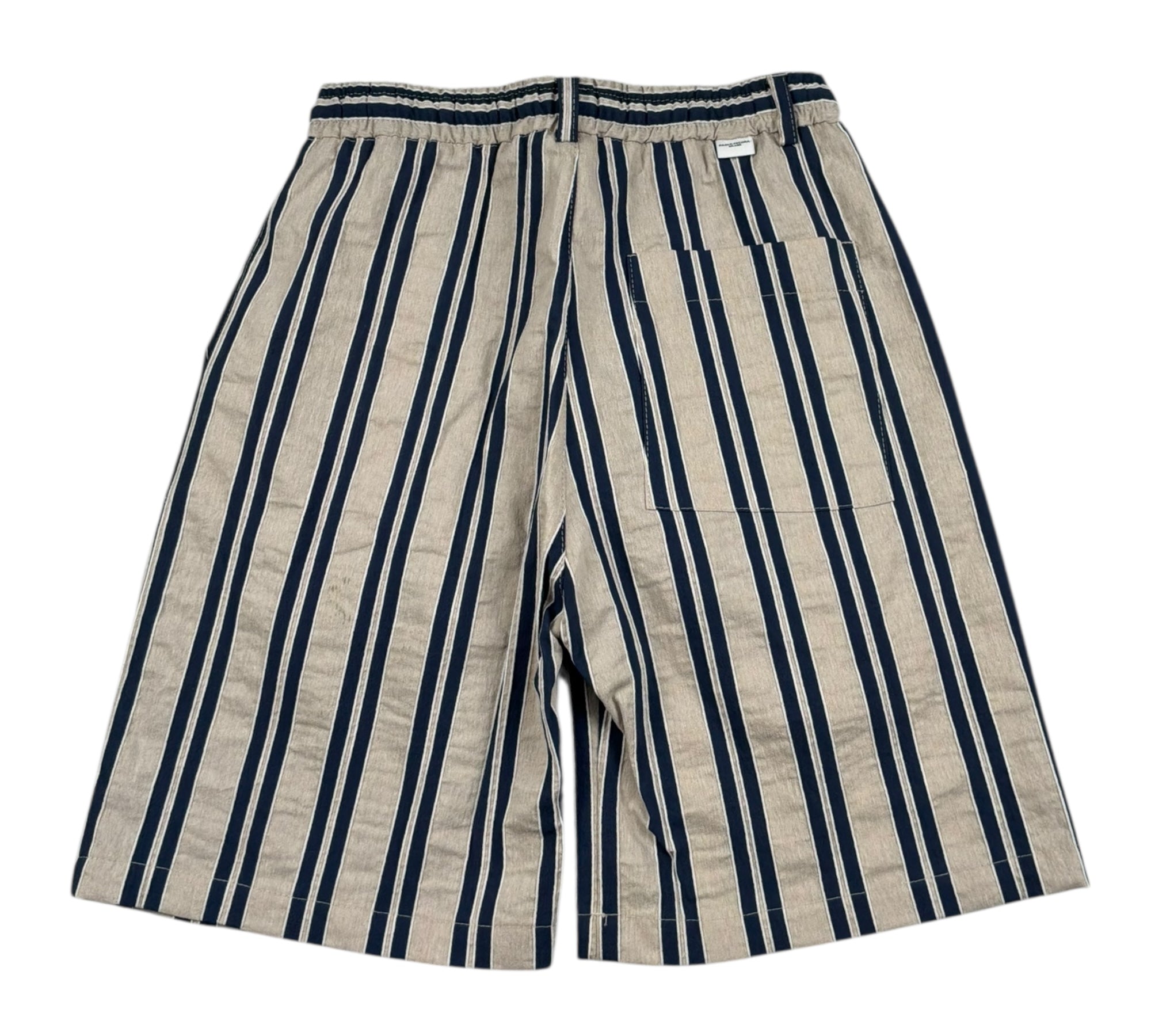 Paolo Pecora Bermuda Fantasia A Righe con Elastico In Vita per Bambino PP4298 BEIGE/BLU PAOLO PECORA 