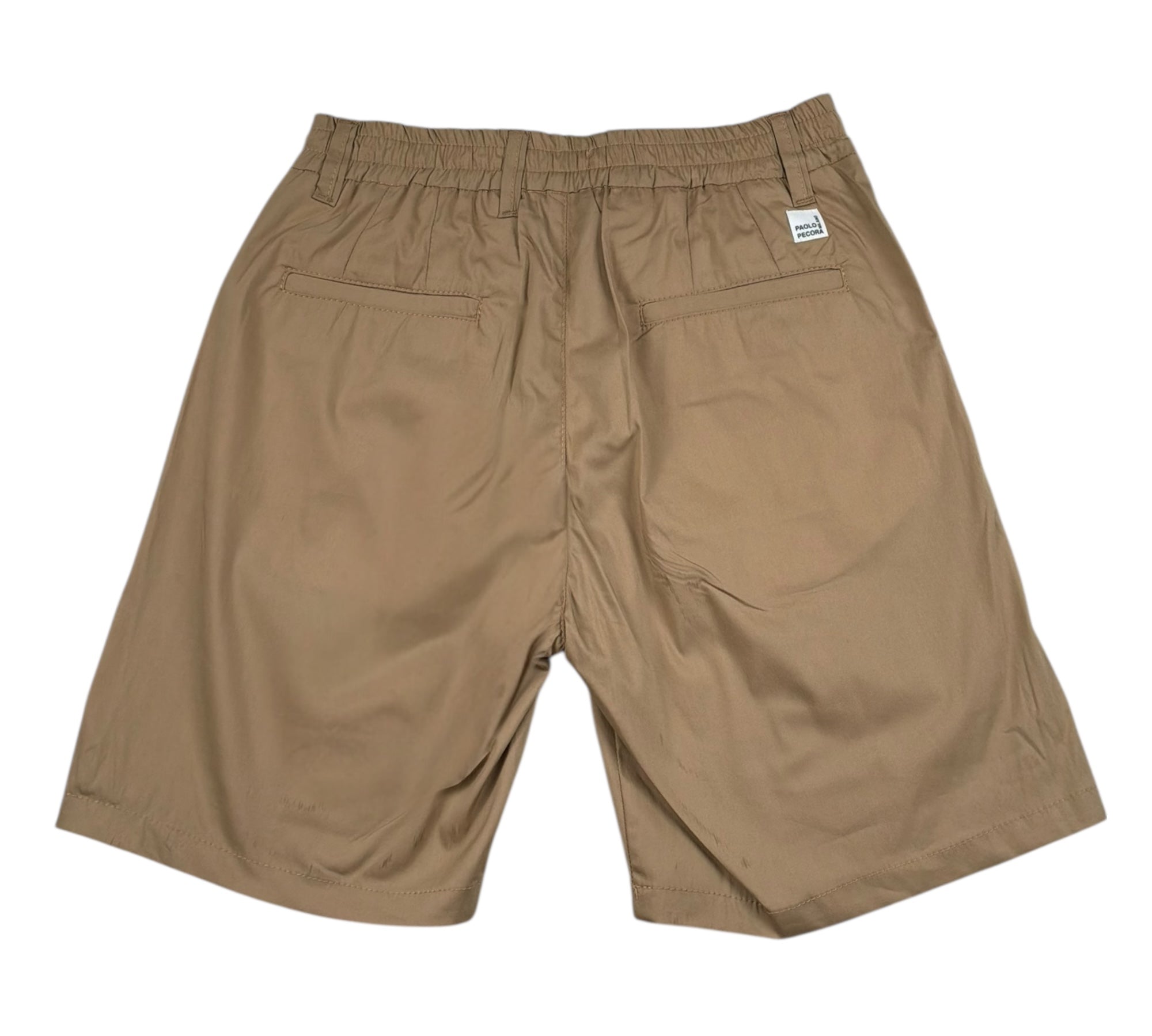 Paolo Pecora Bermuda Tinta Unita con Elastico In Vita per Bambino PP4315 BEIGE PAOLO PECORA 