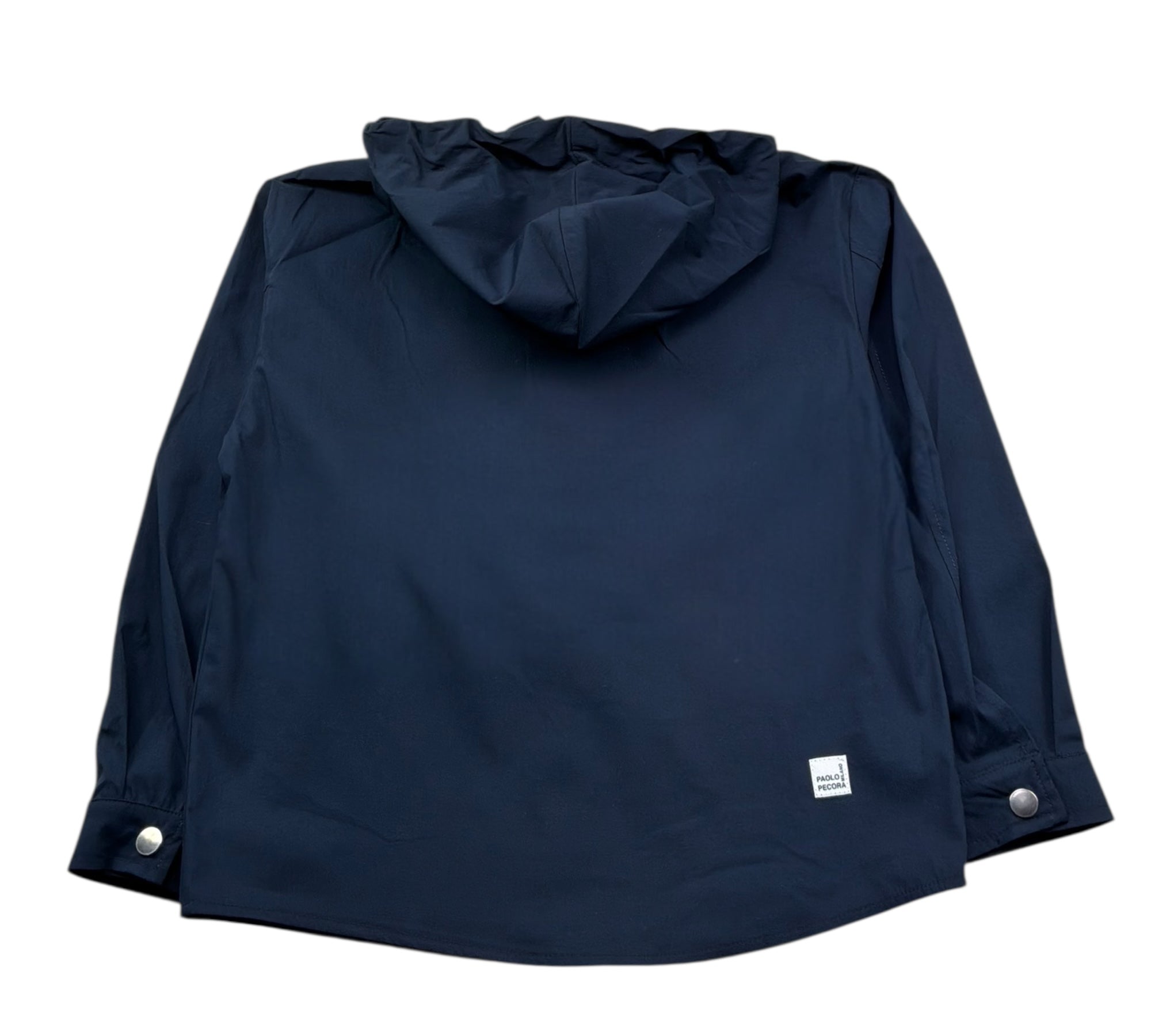 Paolo Pecora Camicia Manica Lunga Tinta Unita con Cappuccio per Bambino PP4330 BLU PAOLO PECORA 