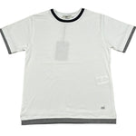 Paolo Pecora T-Shirt Girocollo Tinta Unita con Profili In Contrasto per Bambino PP4349 BIANCO PAOLO PECORA 