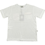 Paolo Pecora T-Shirt Girocollo Tinta Unita con Taschini per Bambino PP4351 BIANCO PAOLO PECORA 
