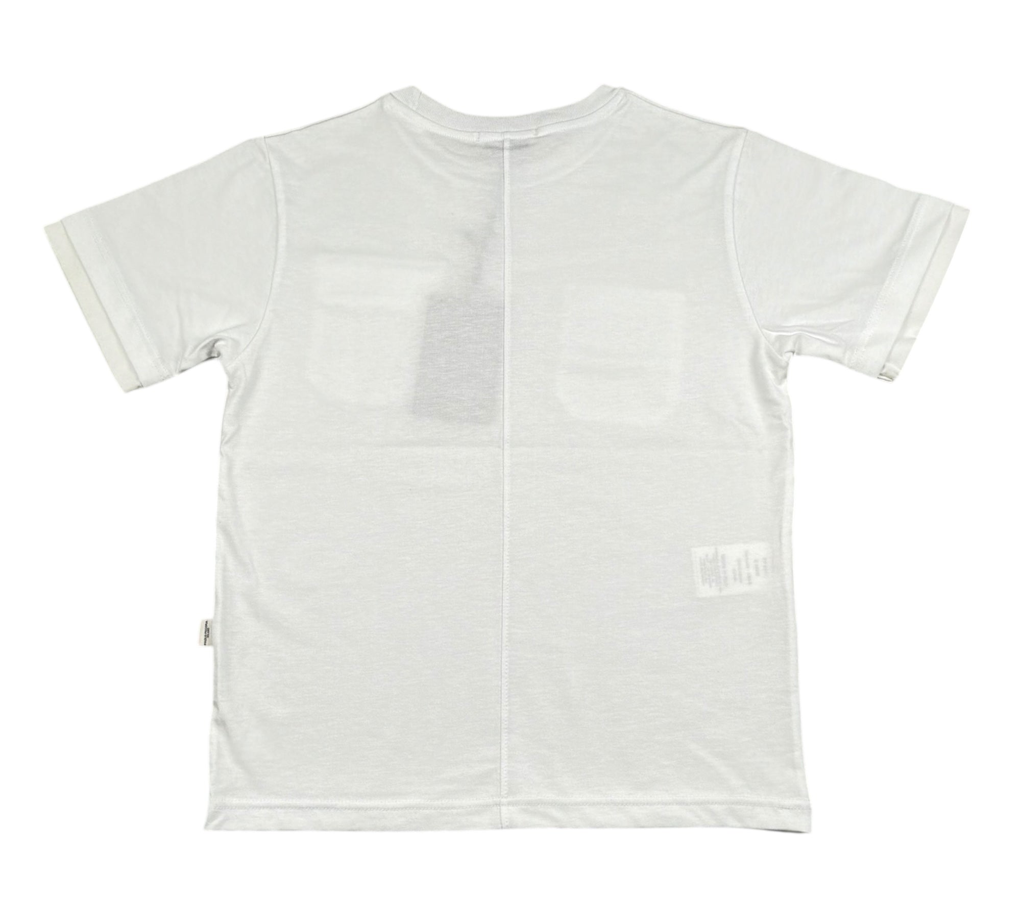 Paolo Pecora T-Shirt Girocollo Tinta Unita con Taschini per Bambino PP4351 BIANCO PAOLO PECORA 