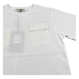Paolo Pecora T-Shirt Girocollo Tinta Unita con Taschini per Bambino PP4351 BIANCO PAOLO PECORA 