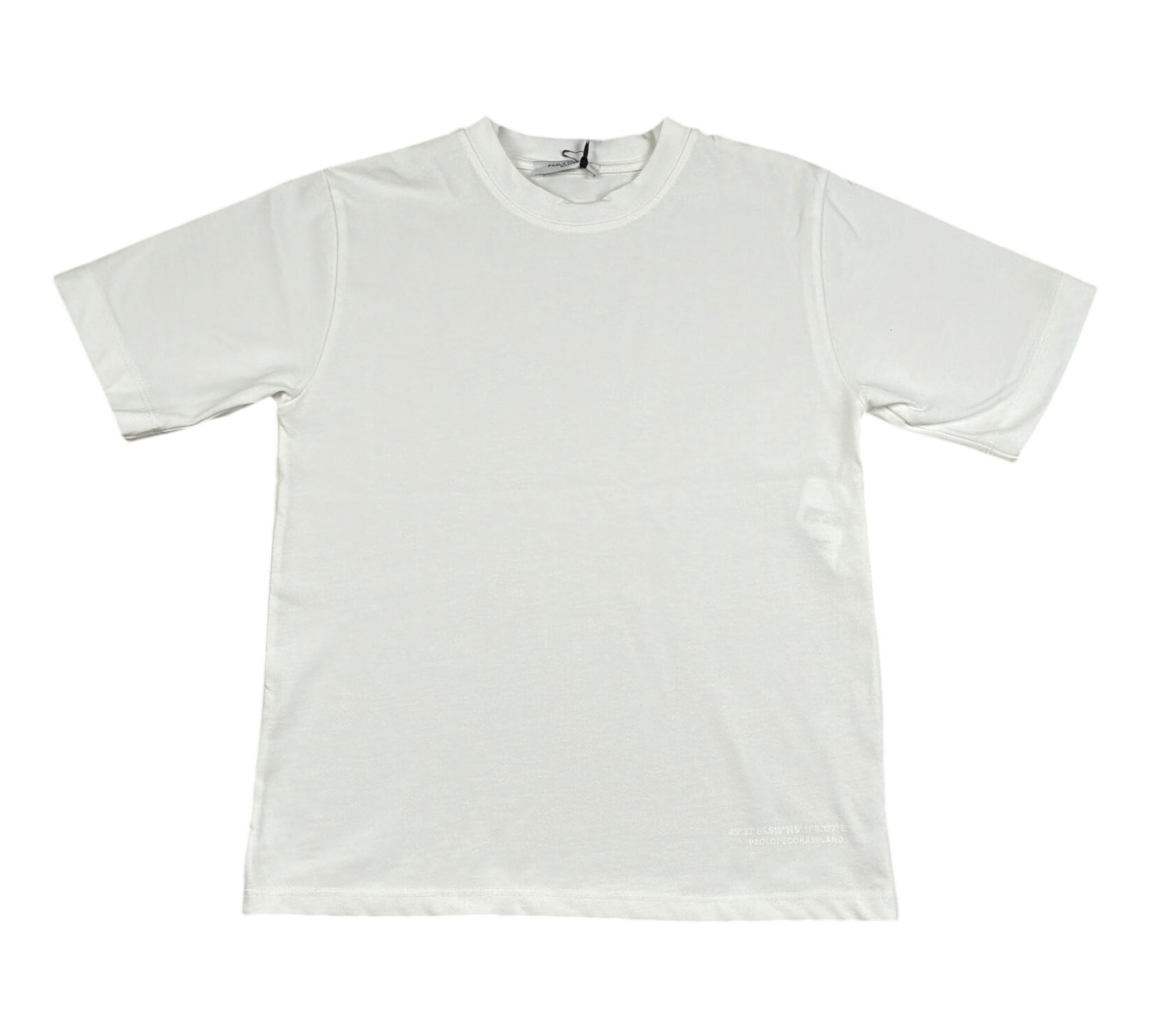 Paolo Pecora T-Shirt Girocollo Tinta Unita per Bambino PP4363 BIANCO PAOLO PECORA 