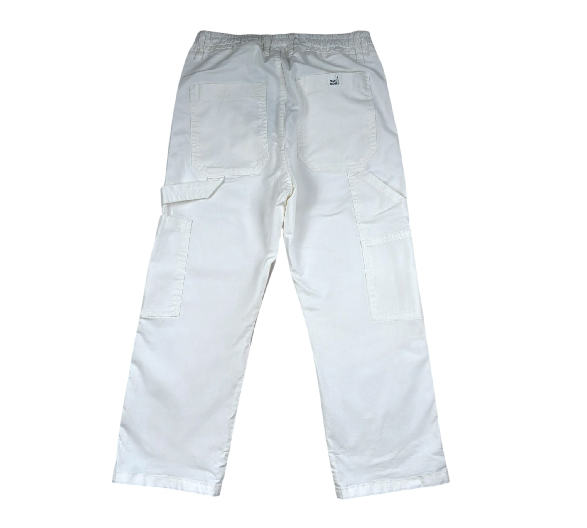 Paolo Pecora Pantalone Tinta Unita con Elastico In Vita per Bambino PP4385 PANNA PAOLO PECORA 