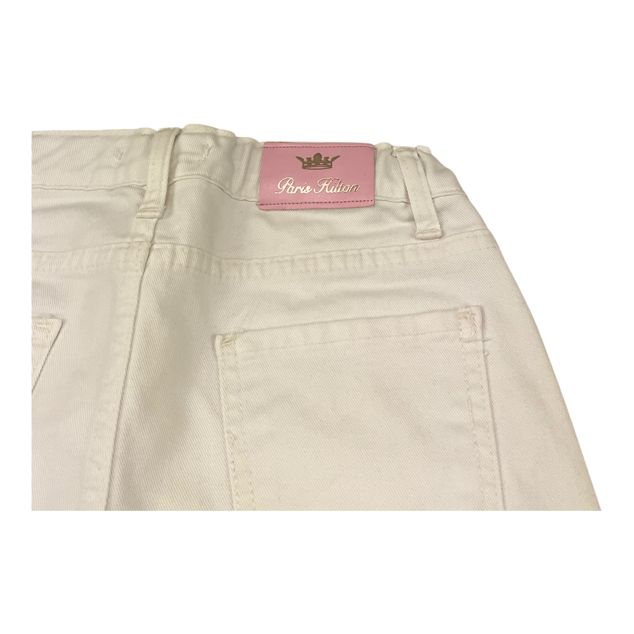 Paris Hilton Pantalone Tinta Unita con Girovita Regolabile per Bambina PH1661 BIANCO PARIS HILTON 