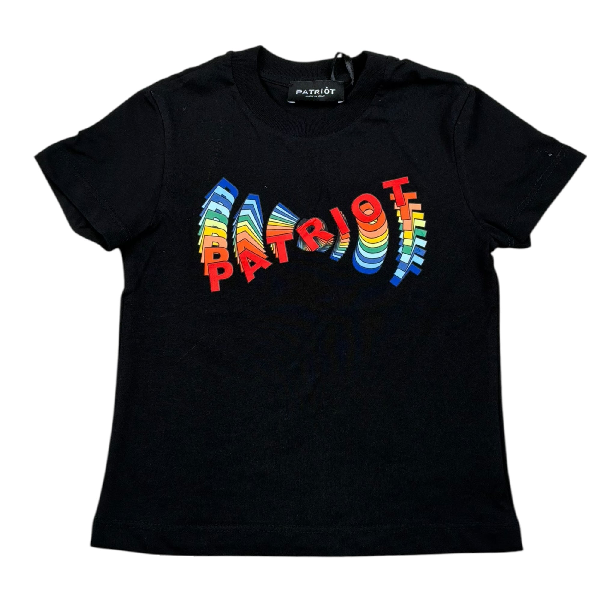 Patriot T-Shirt Girocollo Tinta Unita con Taschino per Neonato 00212 NERO PATRIOT 