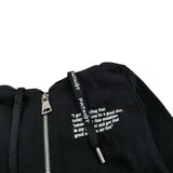 Patriot Felpa tinta unita con Zip E Cappuccio Nero per Neonato 0450 NERO PATRIOT 