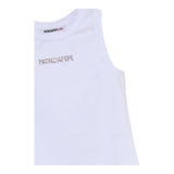 Patrizia Pepe Canotta Tinta Unita con Brillantini per Bambina 7M0813 BIANCO PATRIZIA PEPE 