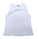 Patrizia Pepe Canotta Tinta Unita con Brillantini per Bambina 7M0813X BIANCO PATRIZIA PEPE 