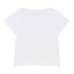 Patrizia Pepe T-Shirt Girocollo Tinta Unita con Logo per Bambina 7M0904 BIANCO PATRIZIA PEPE 