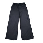 Patrizia Pepe Pantalone Tinta Unita Modello Palazzo per Bambina 7P0385 NERO PATRIZIA PEPE 