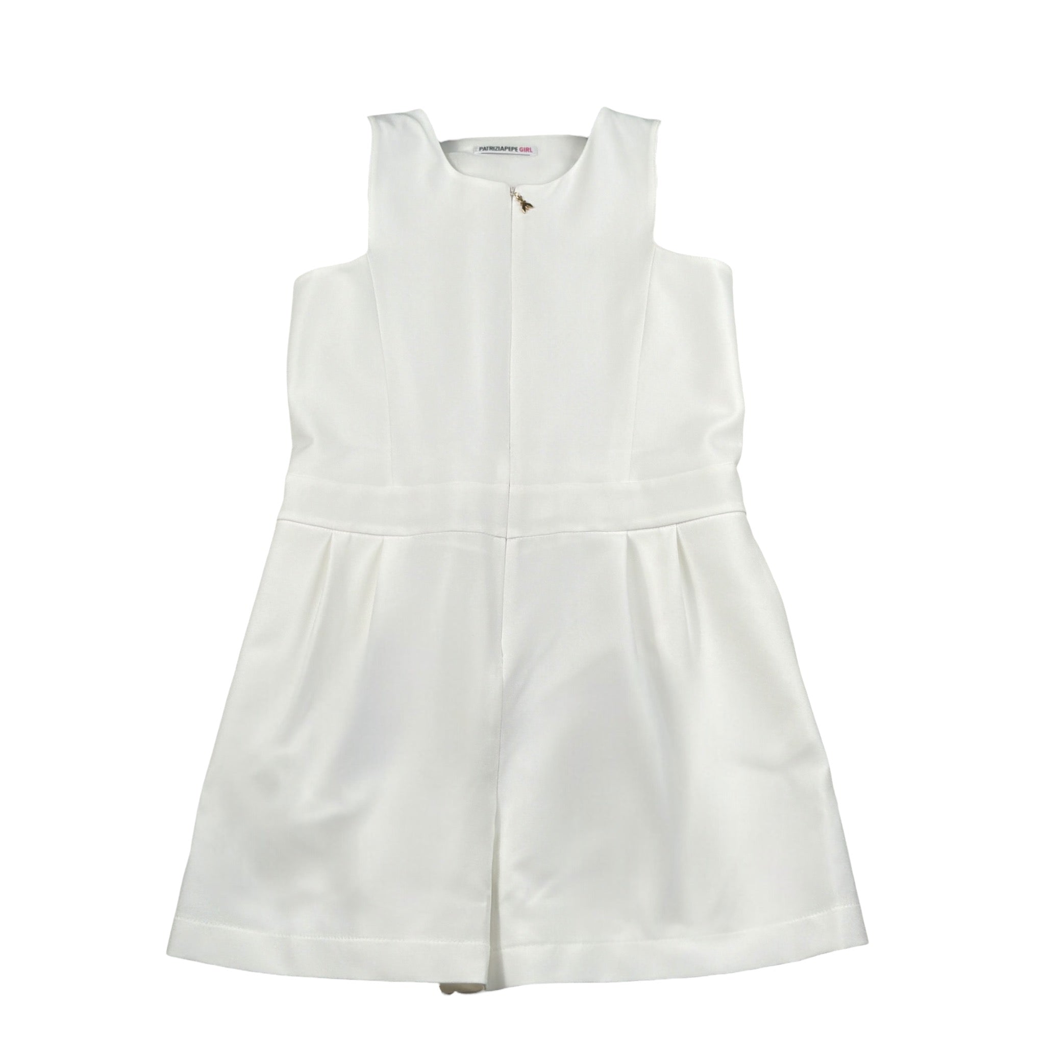 Patrizia Pepe Tutina Intera tinta unita Bianco per Bambina 7T0018X BIANCO PATRIZIA PEPE 