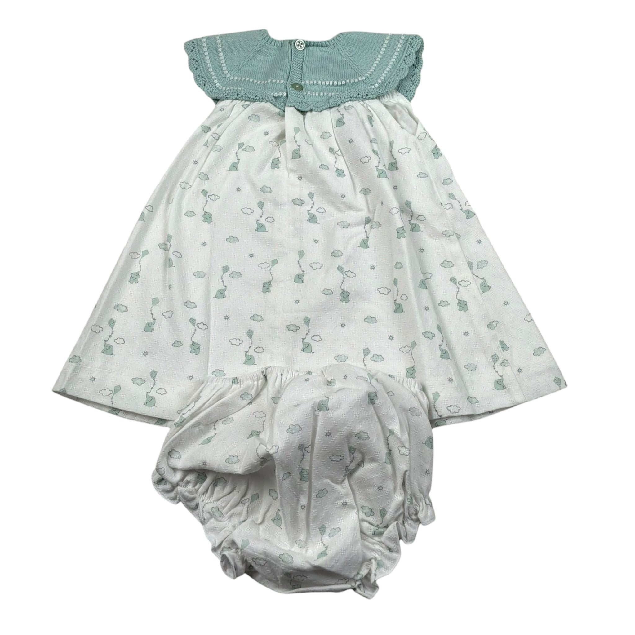 Paz Rodriguez Abito Mezza Manica con Culotte per Neonata 004122543 BIANCO PAZ RODRIGUEZ 