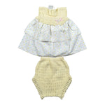 Paz Rodriguez Completo 2 Pezzi Camicia-Coulotte per Neonata 027122294 BIANCO/GIALLO PAZ RODRIGUEZ 