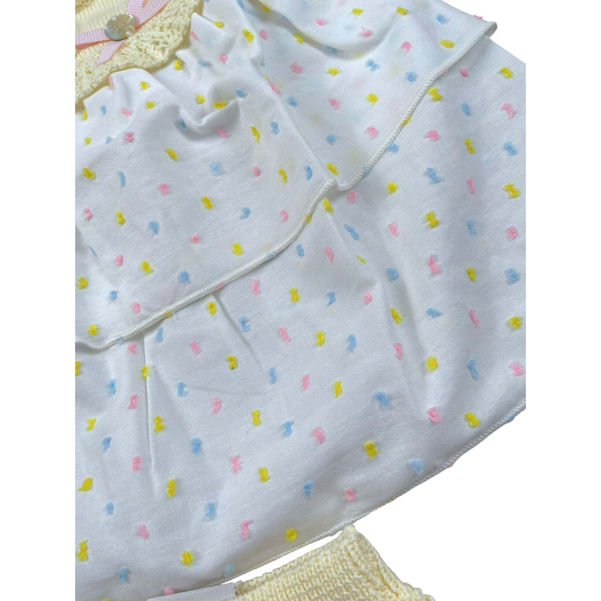 Paz Rodriguez Completo 2 Pezzi Camicia-Coulotte per Neonata 027122294 BIANCO/GIALLO PAZ RODRIGUEZ 
