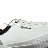 Pepe Feamo Sneakers Tinta Unita con Lacci per Bambino PBS30569 BIANCO PEPE JEANS 