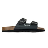 Pepe Feamo Ciabatta Tinta Unita con Stampa per Bambino PBS90054 NERO PEPE JEANS 