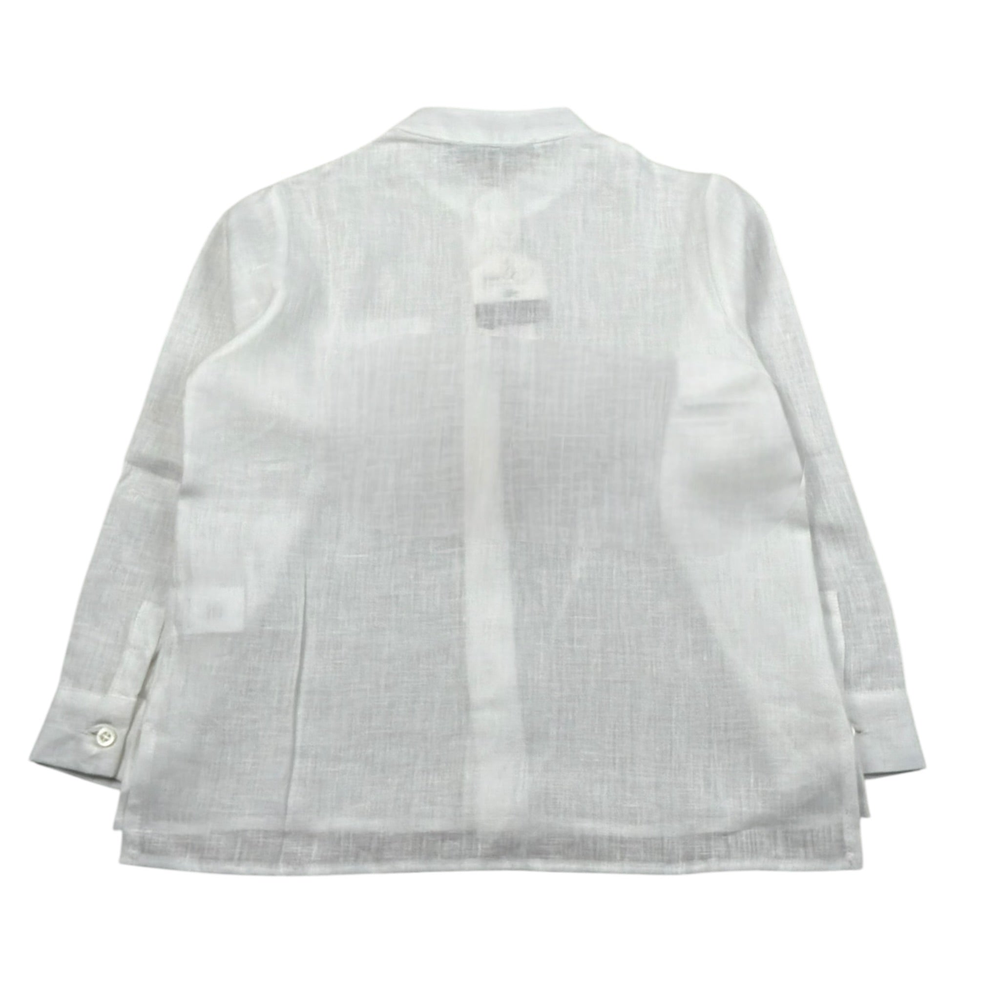 Per Te Camicia Manica Lunga tinta unita Collo Coreano Panna per Bambina 33874 PANNA PER TE 