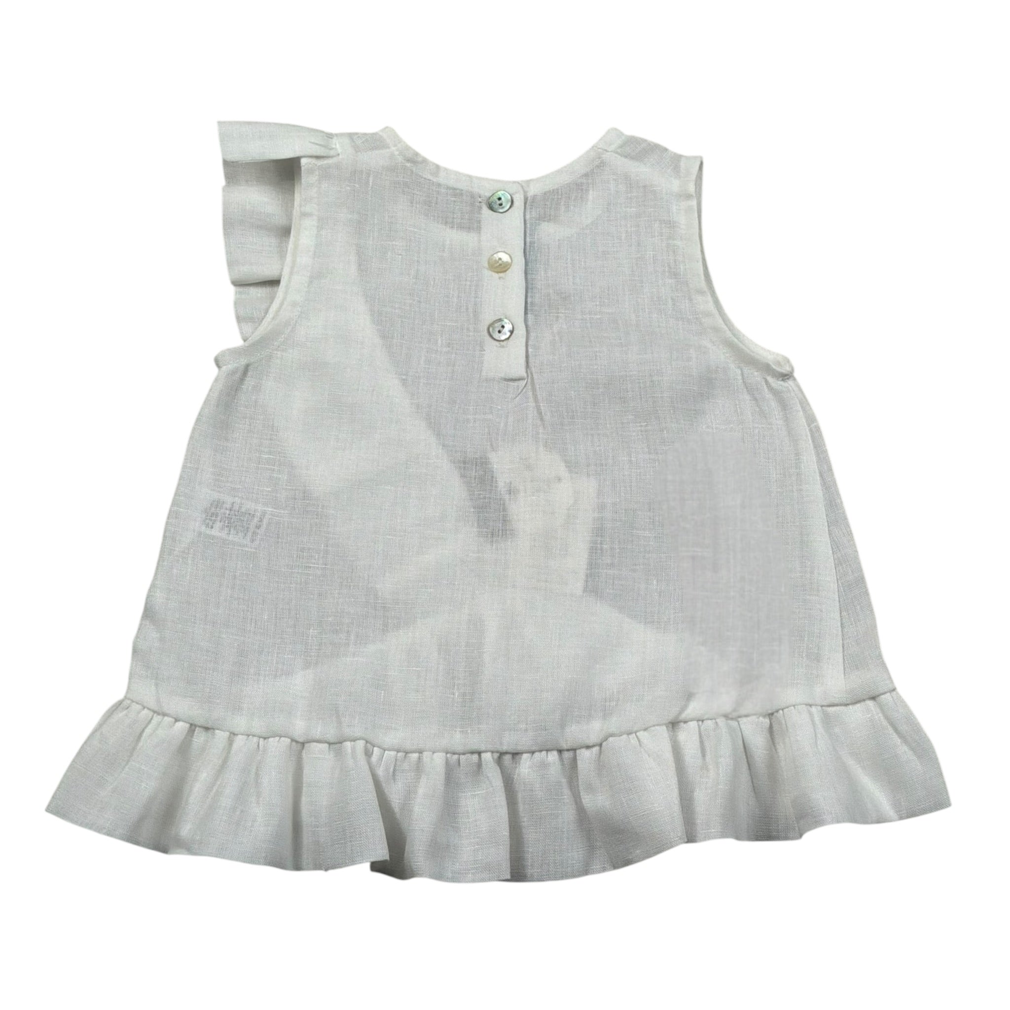 Per Te Top Giromanica tinta unita Bianco per Neonata 33981N BIANCO PER TE 