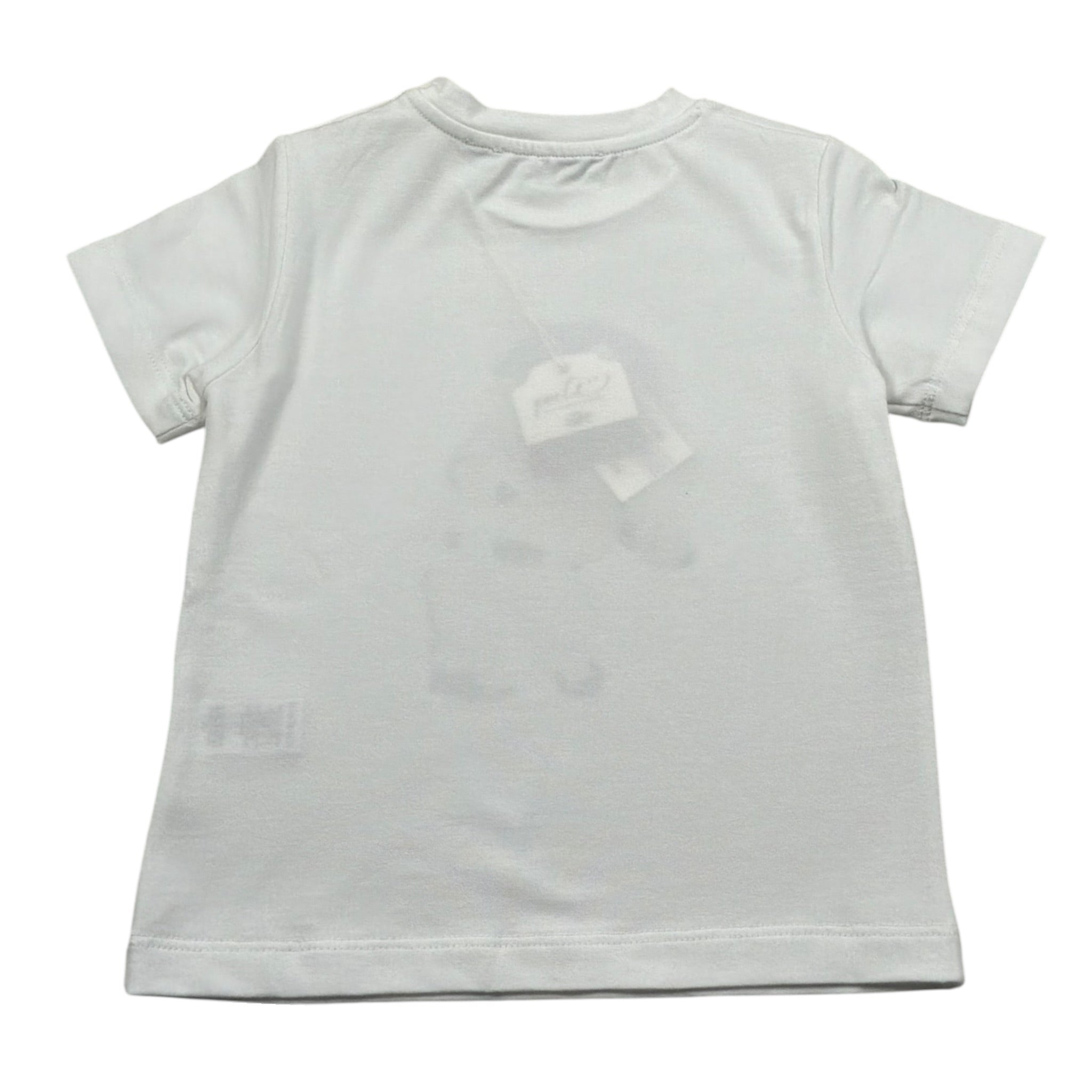 Per Te T-Shirt Girocollo Tinta Unit con Stampa Bianco per Bambino 341186J BIANCO PER TE 