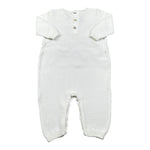 Per Te Tutina Tinta Unita con Balze In Contrasto per Neonata 53110 BIANCO PER TE 