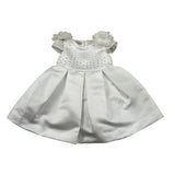 Petit Abito Mezza Manica tinta unita Bianco per Neonata S2014010 BIANCO PETIT 