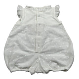 Petit Pagliaccetto Giromanica tinta unita con Tull Bianco per Neonata S7214562 BIANCO PETIT 