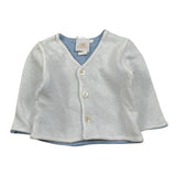 Petit Bateau Cardigan tinta unita Azzurro per Neonato 431802116 AZZURRO PETIT BATEAU 