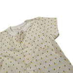 Petit Bateau Pagliaccetto tinta unita con Stampa Giallo per Neonato A09HC GIALLO PETIT BATEAU 