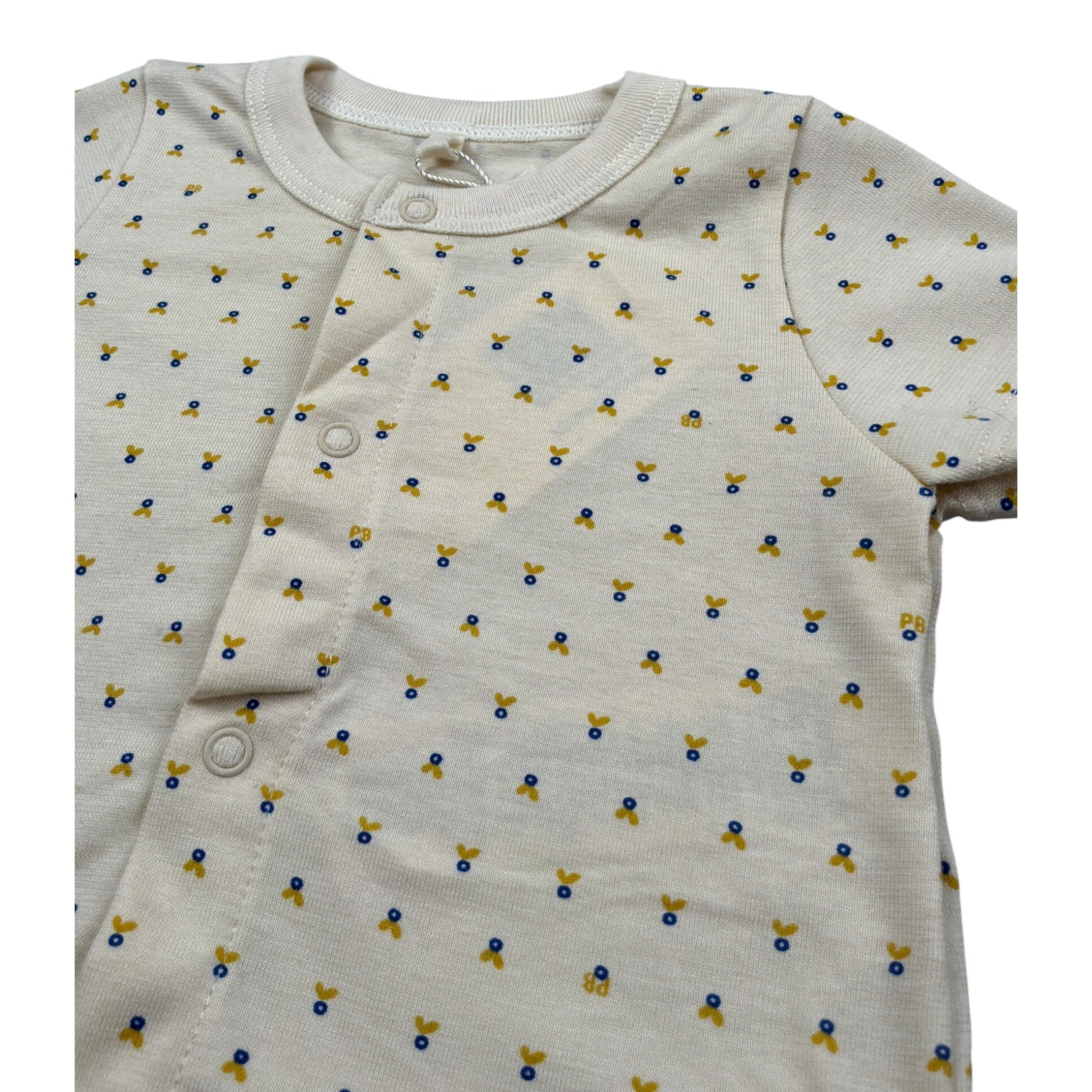 Petit Bateau Completo 2 Pezzi T-Shirt-Coulotte Beige per Neonato A09JB BEIGE PETIT BATEAU 