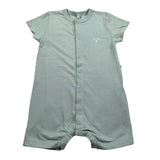 Petit Bateau Pagiaccetto Mezza Manica tinta unita Verde per Neonato A0A8X01070 VERDE PETIT BATEAU 